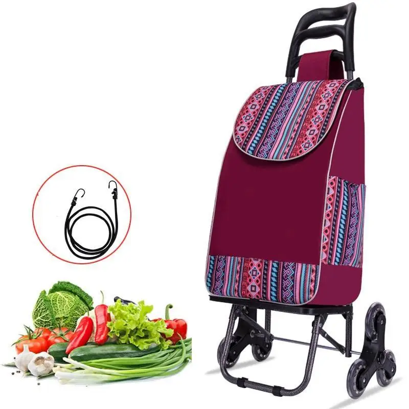 Carito Plegable Cozinha Carro La Compra De Courses Avec Roulettes Chariot Roulant Mesa Cocina стол для покупок Кухонная Тележка - Цвет: MODEL M