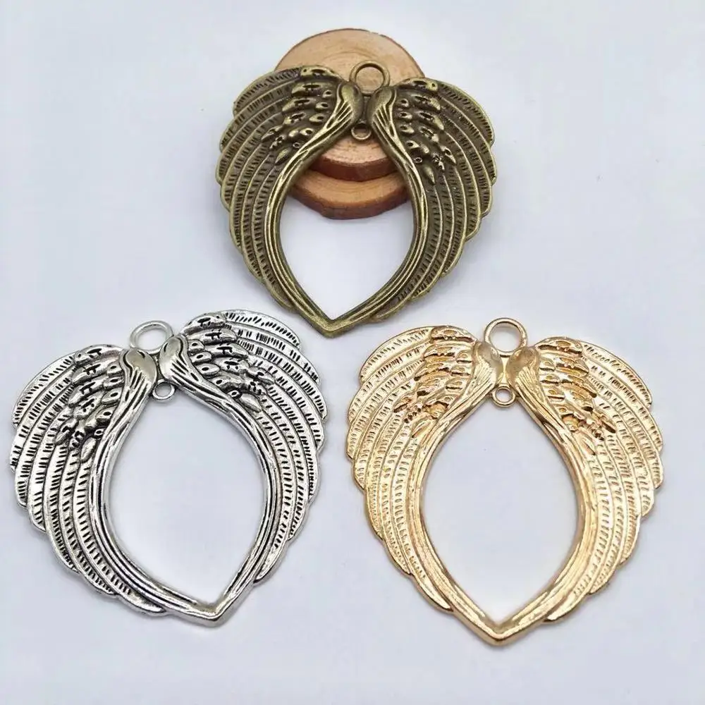 

Цинковый сплав 2 шт Подвеска Крыло ангела fit DIY ручной работы ожерелье серьги браслет, ювелирные изделия с бриллиантами делая