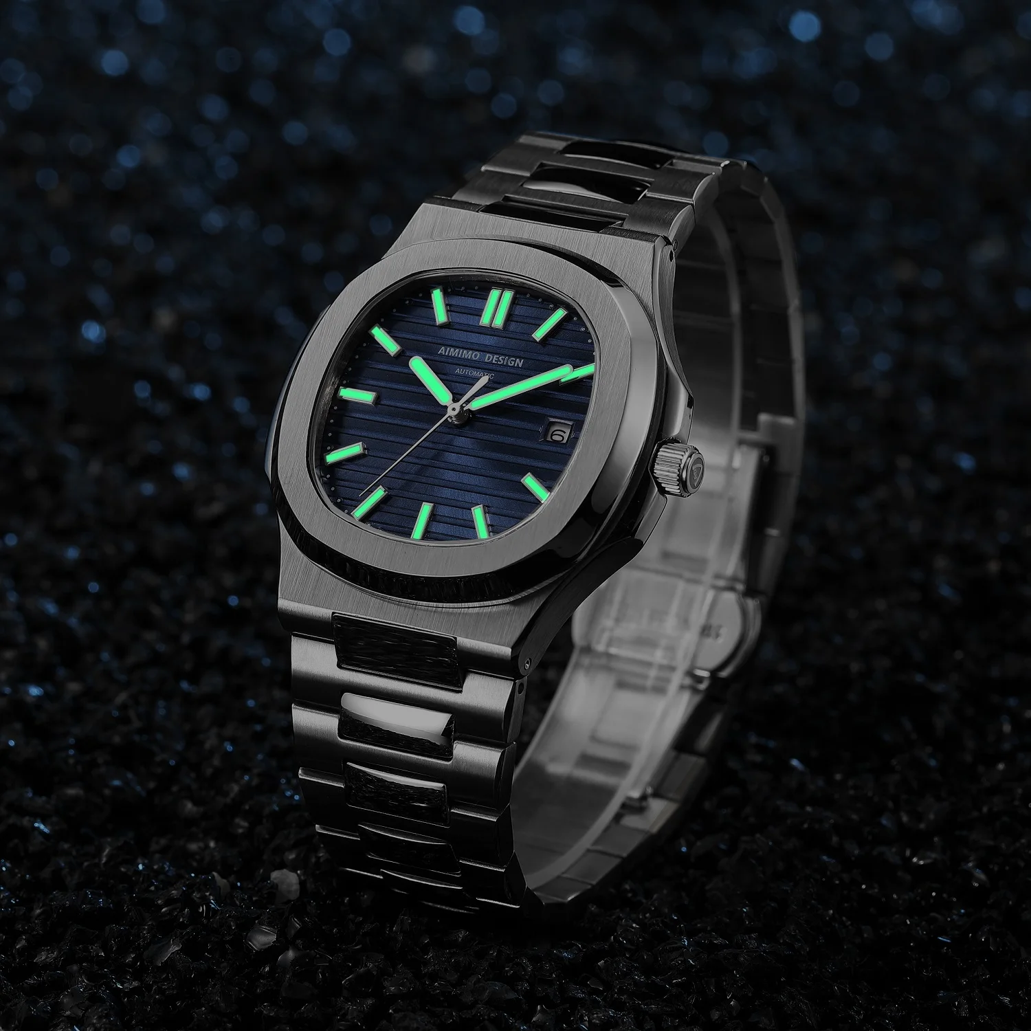 Japan MIYOTA 8215 Movement Watches Man Sapphire Crystal Screw Crown10Bar Waterproof Automatic Mechanical AIMIMO DESIGN Man Watch