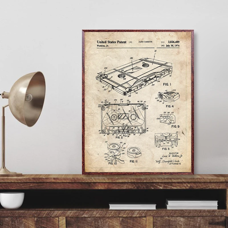Music Recording Patents Canvas Prints