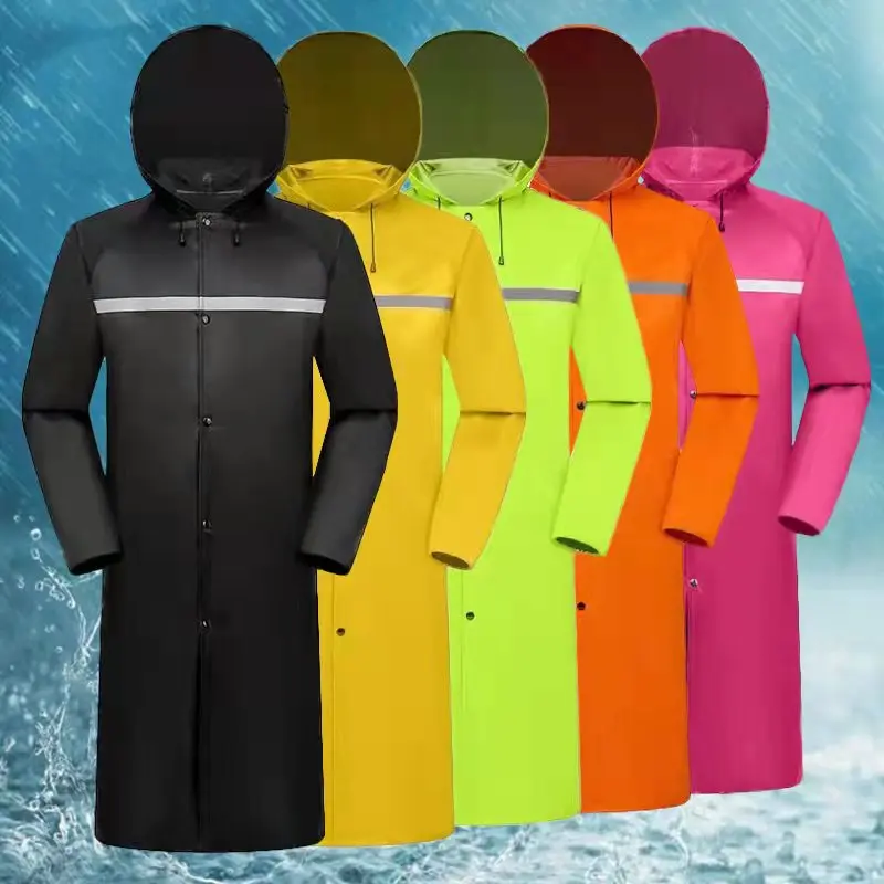 Raincoat Long Full Body Fashion Rainproof Jacket Rain Poncho Men Women Adult Waterproof Outdoor