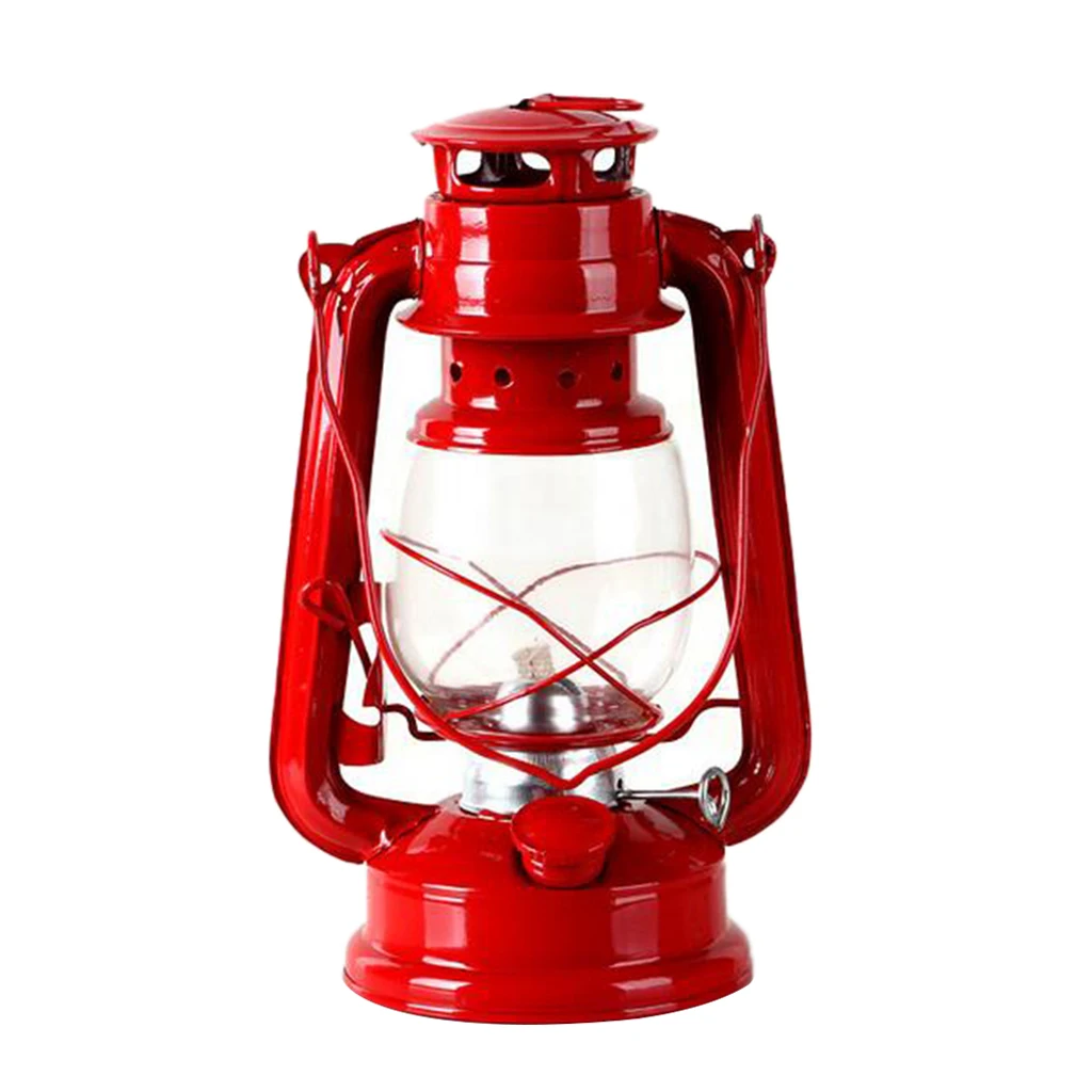 Kerosene Lamp Indoor Outdoor Hiking Metal Lantern Wedding Party Decor Camping Oil Lantern for Home Cafe Bar  Wall Decor