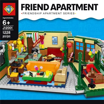 

DHL Classic TV Series J12001 1228Pcs American Drama Friends Central Perk Cafe Fit Friends Building Block Bricks 21319 Toy Gift