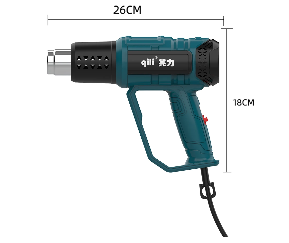 2000W 60-600 Degree Heat Gun 220V EU Industrial Electric Hot Air Gun Shrink Wrapping Thermal Heater Welding Tool