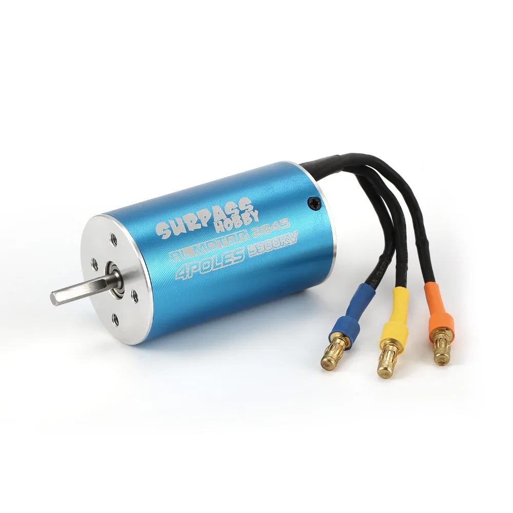 SURPASSHOBBY 2845 5900KV 2Y 3.175mm Brushless Motor For 1/10 RC Remote Control Car Parts DIY Spare Parts Accessories