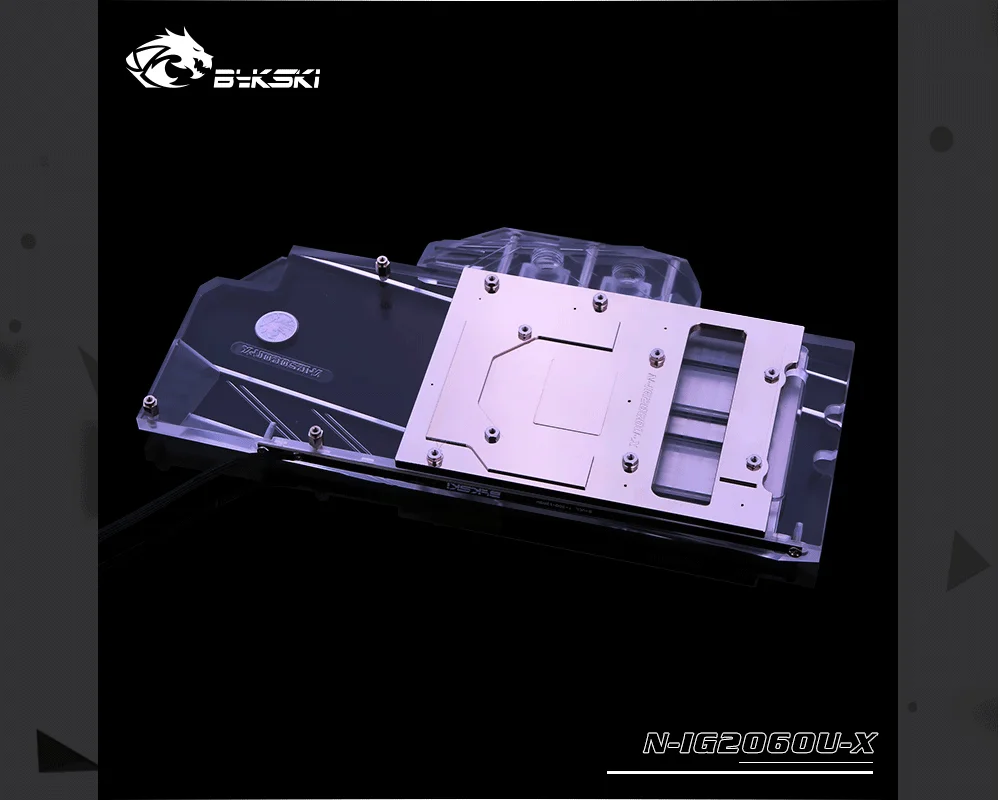 Bykski N-IG2060U-X, Full Cover Graphics Card Water Cooling Block, For Colorful iGame RTX2060/GTX1660Ti  Ultra/Advanced OC  