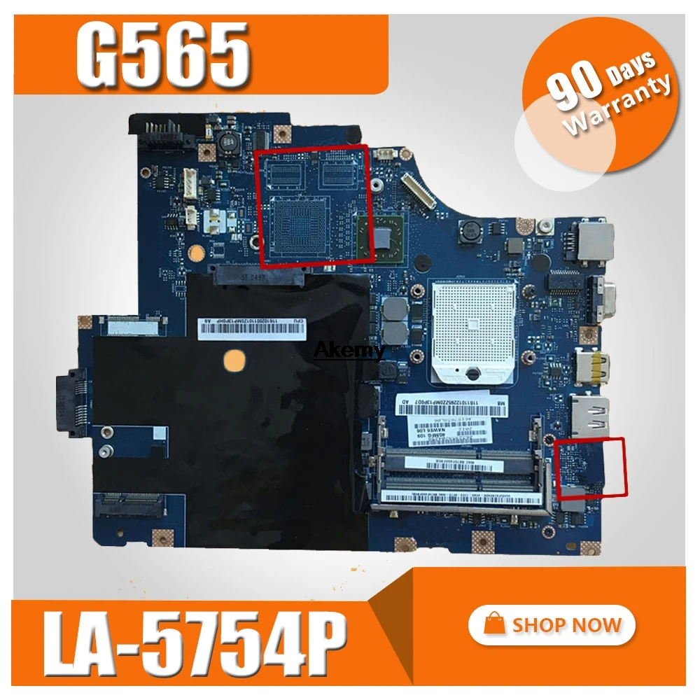 LA-5754P материнская плата для lenovo G565 Z565 материнская плата для ноутбука Z565 материнская плата для тестирования