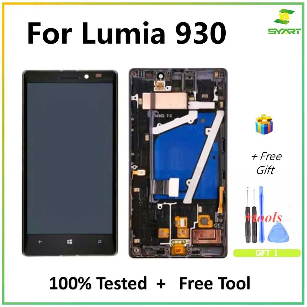 Для Nokia Lumia 930 ЖК дисплей сенсорный экран дигитайзер сборка с рамкой запасные