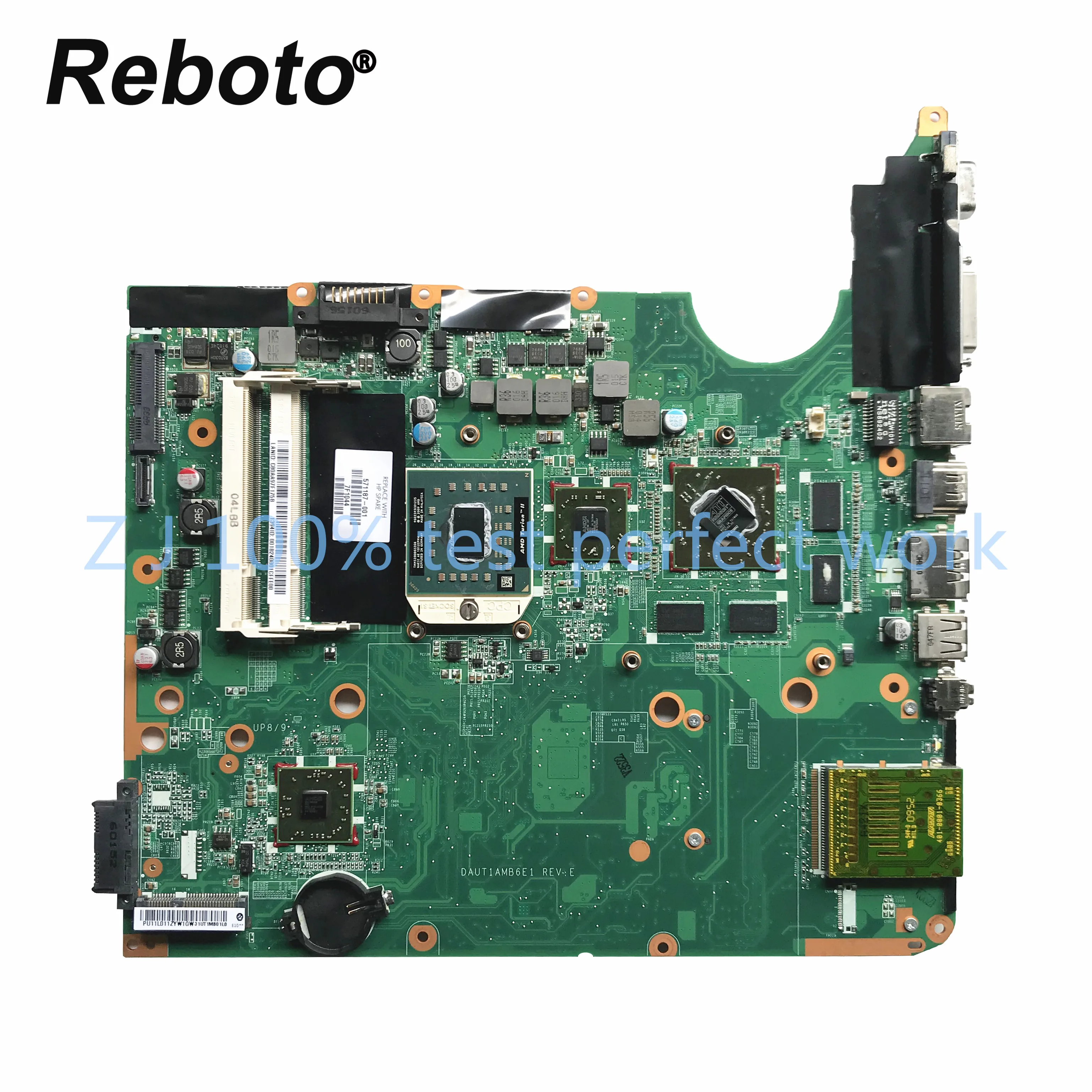 Высокое качество для HP DV6 2000 571187 001 материнская плата ноутбука HD 4650 1GB DAUT1AMB6E1 DDR2 100%