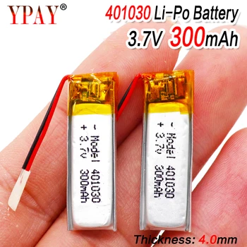 

3.7V 300mAh 401030 Lithium Polymer Li-Po li ion Rechargeable Battery For MP3 MP4 MP5 GPS DVD tablet Bluetooth camera Lipo cell