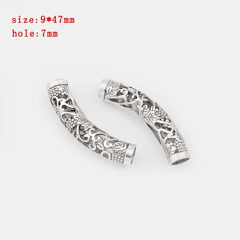 Mala Tibetano Antico 100 Perline Distanziatore Ovale In Lega Argento Tibetano (5-5,5 Mm) - Per Creazioni Bijoux, Sciolte Perline Metallo Per Bijoux