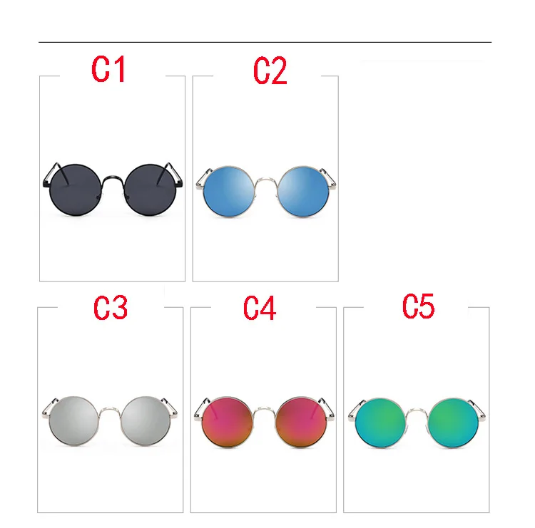Круглые поляризационные очки мужские ретро солнцезащитные очки Новые зеркальные UV400 Женские Ретро Металлические светоотражающие очки
