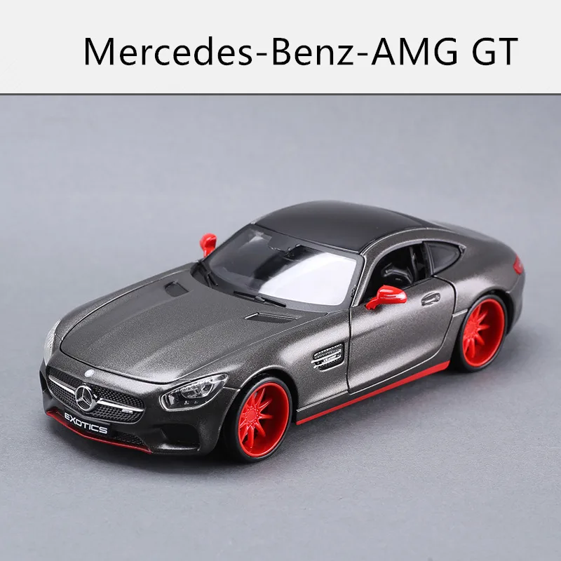 AMG GT Maisto 1:24 Nissan GTR спортивный автомобиль-трансформер модель автомобиля из сплава Моделирование Украшение автомобиля коллекция Подарочная игрушка - Цвет: AMG GT