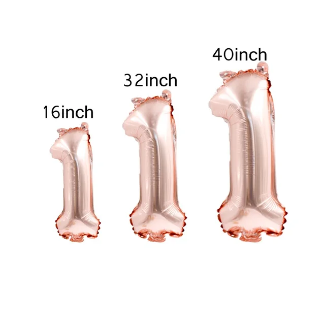호일 생일 풍선 숫자 풍선 피규어, 웨딩 생일 파티 장식, 아이 풍선 생일
