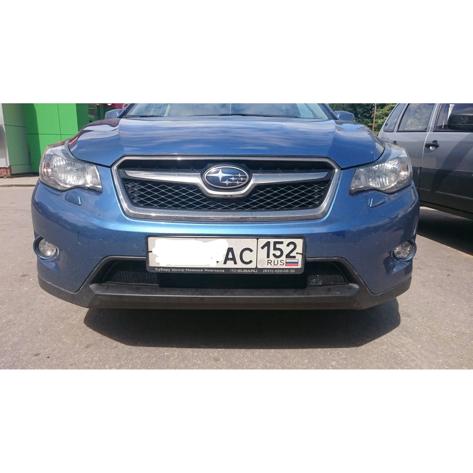 Защитная сетка на решетку радиатора Subaru XV 2011, 2012, 2013,,,, защита радиатора, сетка в бампер, от насекомых