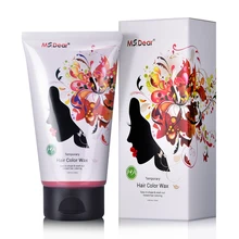 9 цветов, временная краска для волос, Восковая краска для волос, легко смывается, не повреждает волосы, инструменты для укладки, крем для мужчин и женщин, красный, черный, синий, белый