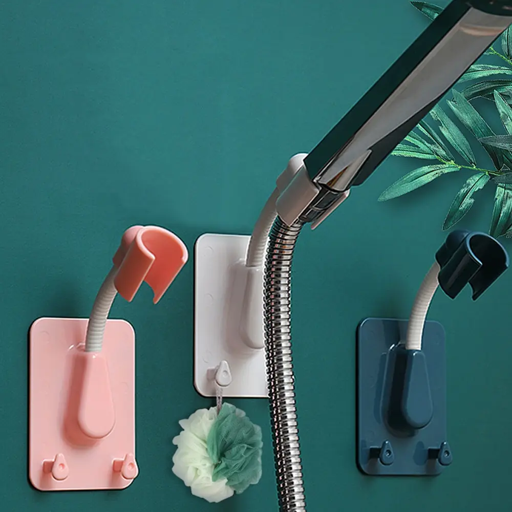 

Adjustable Bathroom Shower Rack 360Â° Wall-mounted Handheld Shower Rack Shower Rack Sprinkler Head Bracket Bathroom Accessories