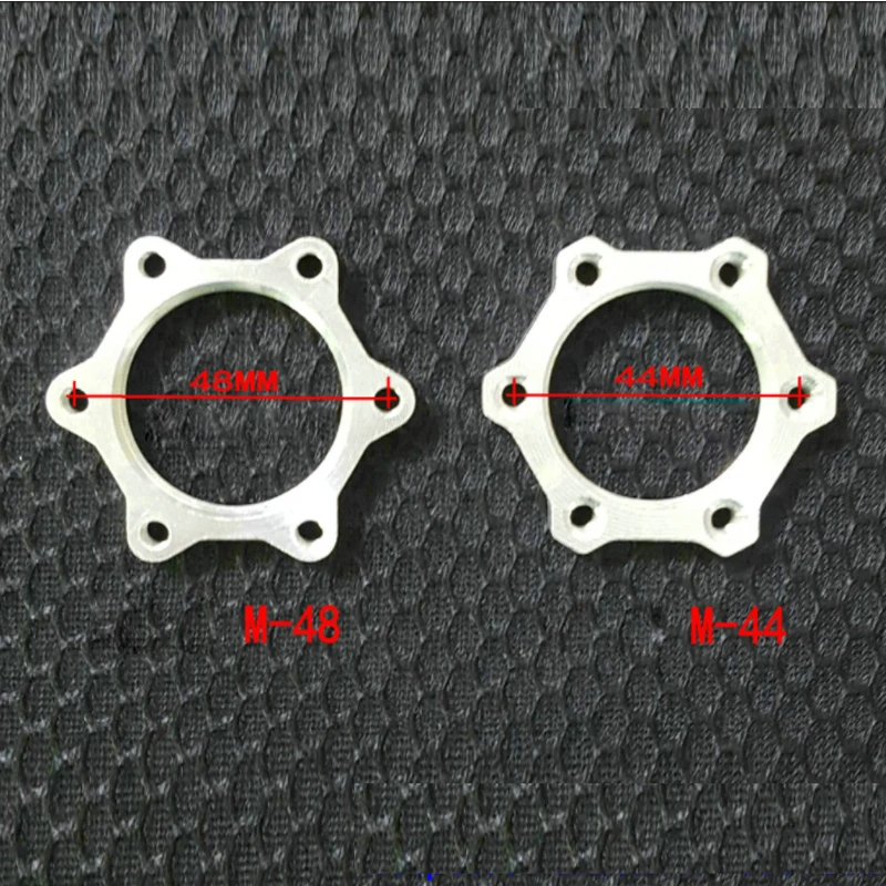 140/160/180mm MTB Road Bike Disc Brake Bicycle Brake Pads With Screws 44/48MM High-strength Aluminum Alloy Flange Screw Nut