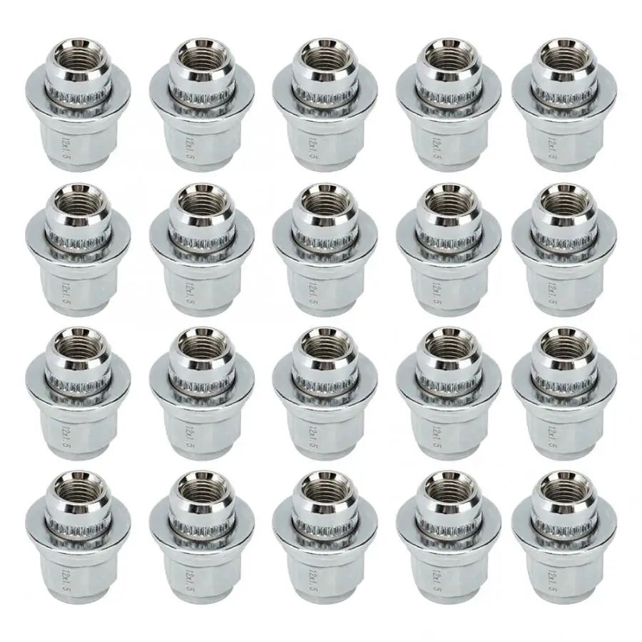 Silver Steel Car Wheel Rims Tires Nuts Fit For Toyota Camry 20012016