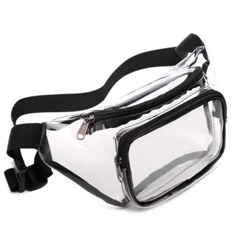 

WoMan Transparent Waist Fanny Pack Belt Bag Travel Hip Bum Small Purse Chest Phone Pouch