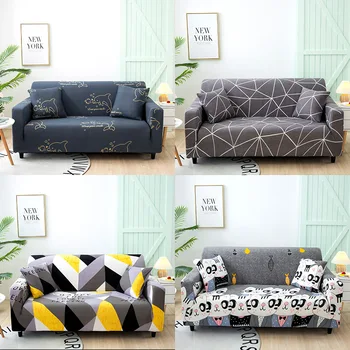 

Swastika Can Elasticity Fabric Three Sofa Set of All Edges Included Anti-slip European Style Sofa Dustproof Protective Case Cove