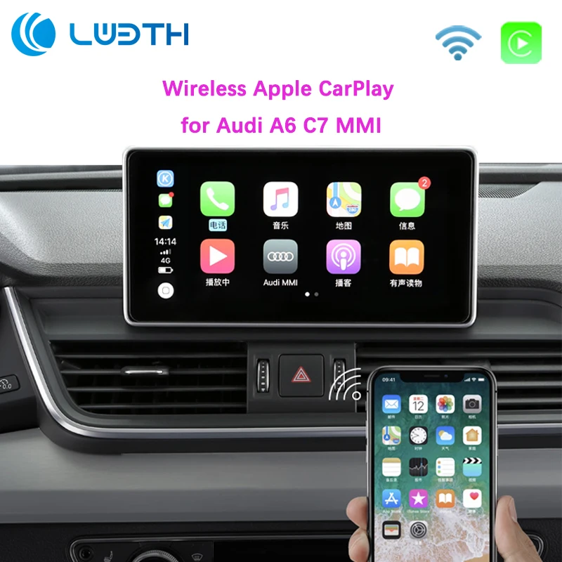 WiFi Wireless Apple CarPlay Carplay A6 C7 MMI RMC Small 6.5" 7" Screen