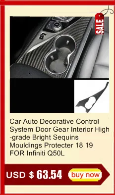 Automovil Chromium Auto Control System Door Gear Interior Fashion Modification Accessory Parts Decoration 18 19 FOR Infiniti Q50