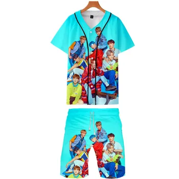 

Hip Hop Ateez 3d Tracksuit Men T-shirt Shorts Man Clothes Set Mens Clothing