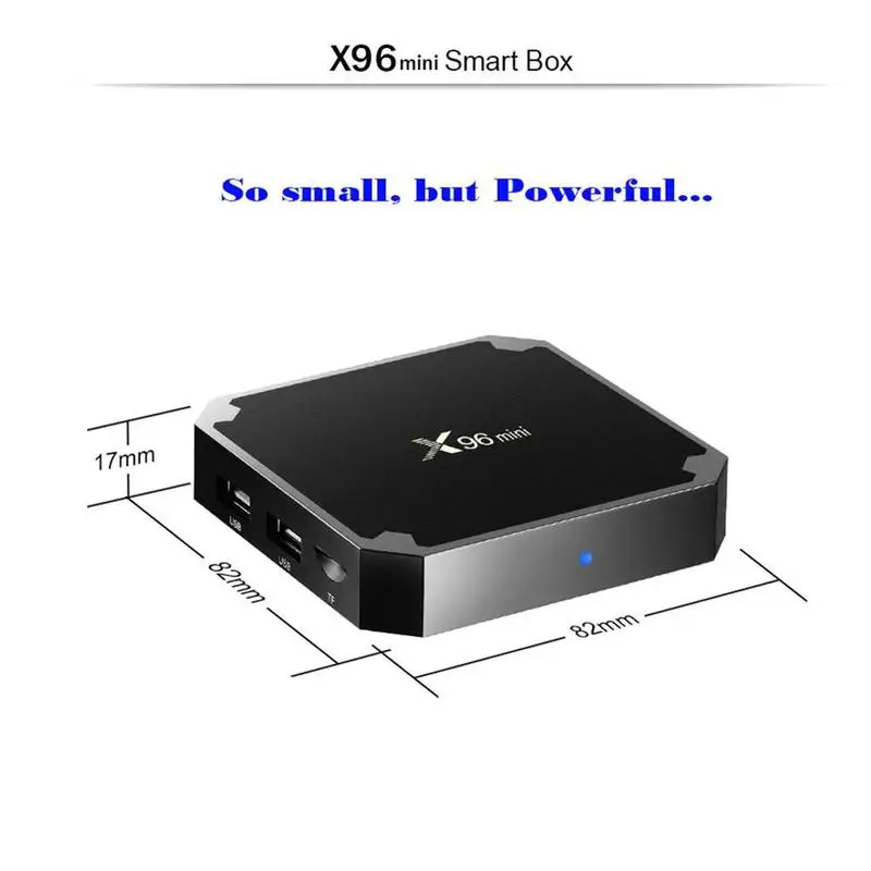Мини Android Box X96mini Android 7,1 смарт-бокс с четырехъядерным процессором Amlogic 2,4 ГГц Wifi Комплект Топ 2g16g4k C6B5