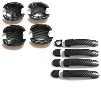 

Car styling for Skoda Rapid Yeti 2010-2016 ABSCarbon fiber Door Handle Door handle Protective covering Cover Trim