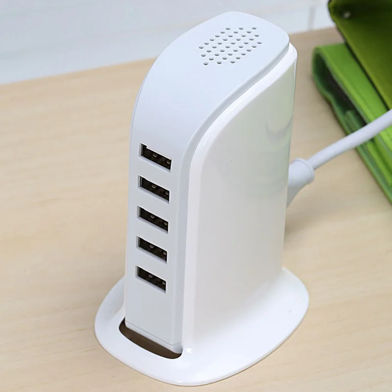 EU Plug 30 Вт Высокое качество 5 портов Мульти USB зарядное устройство концентратор Универсальный мобильный телефон зарядная станция Док-станция настольная настенная домашняя зарядка s - Тип штекера: EU Plug
