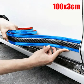 

Carbon Fiber Anti-Collision Strip Skirt Protection Guard Truck Rear Front Car