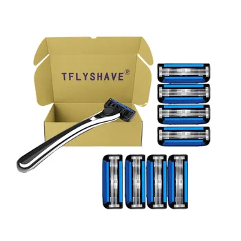 

TFLYSHAVE Forious 5 Sharp Trimmer Replacement Manual Razor Blade for Men 5 Layer Razor Personal Care Stainless Steel Household