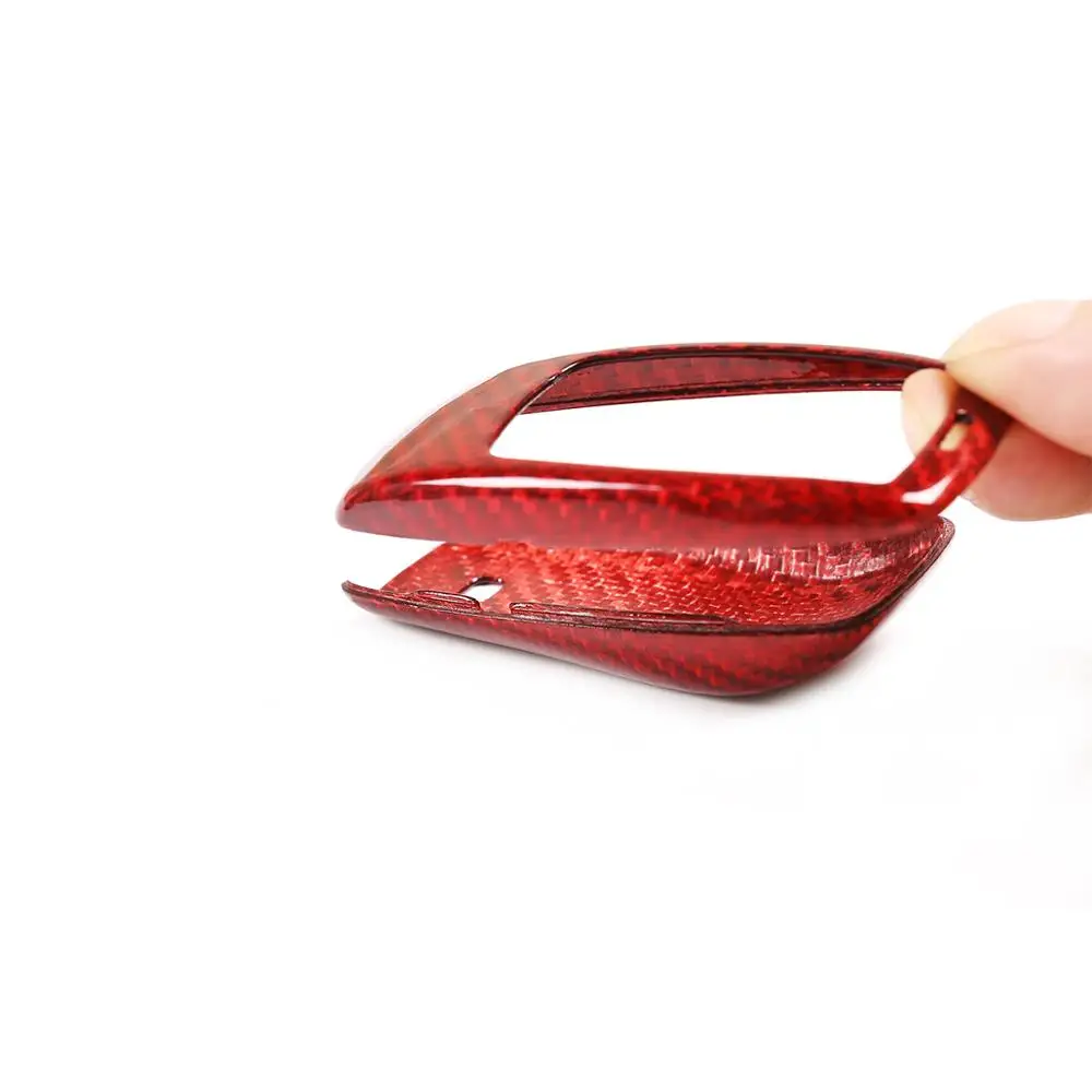 Real Carbon Fiber Style Car Key Shell Cover For Mercedes Benz A Class C Class E Class S Class