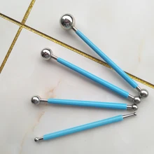 

4pcs Concrete Countertop Caulking Tool Metal Ball Tile Caulk Finishing Tool Tile Floor Joint Repair Kit for Bathroom Kitchen 45