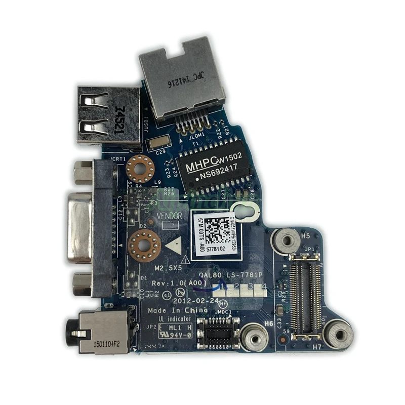 Новый QAL80 LS 7781P плата для Dell широта E6430 USB аудио разъем VGA порт модуля ethernet 51WP9 051WP9 CN