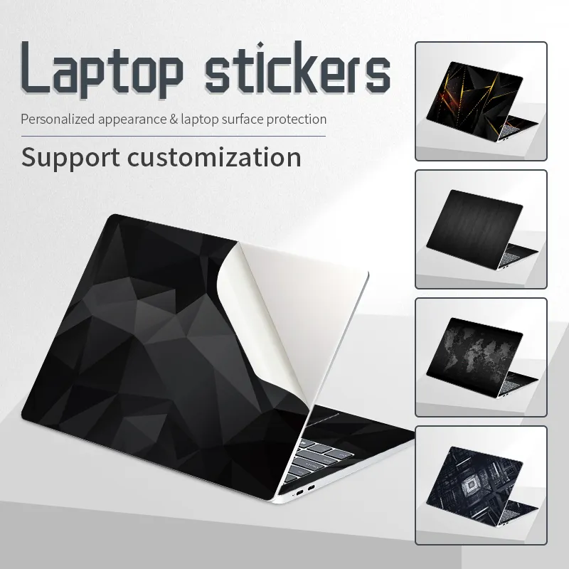 DIY Laptop Stickers Skin Notebook Film Vinyl Sticker Black ...