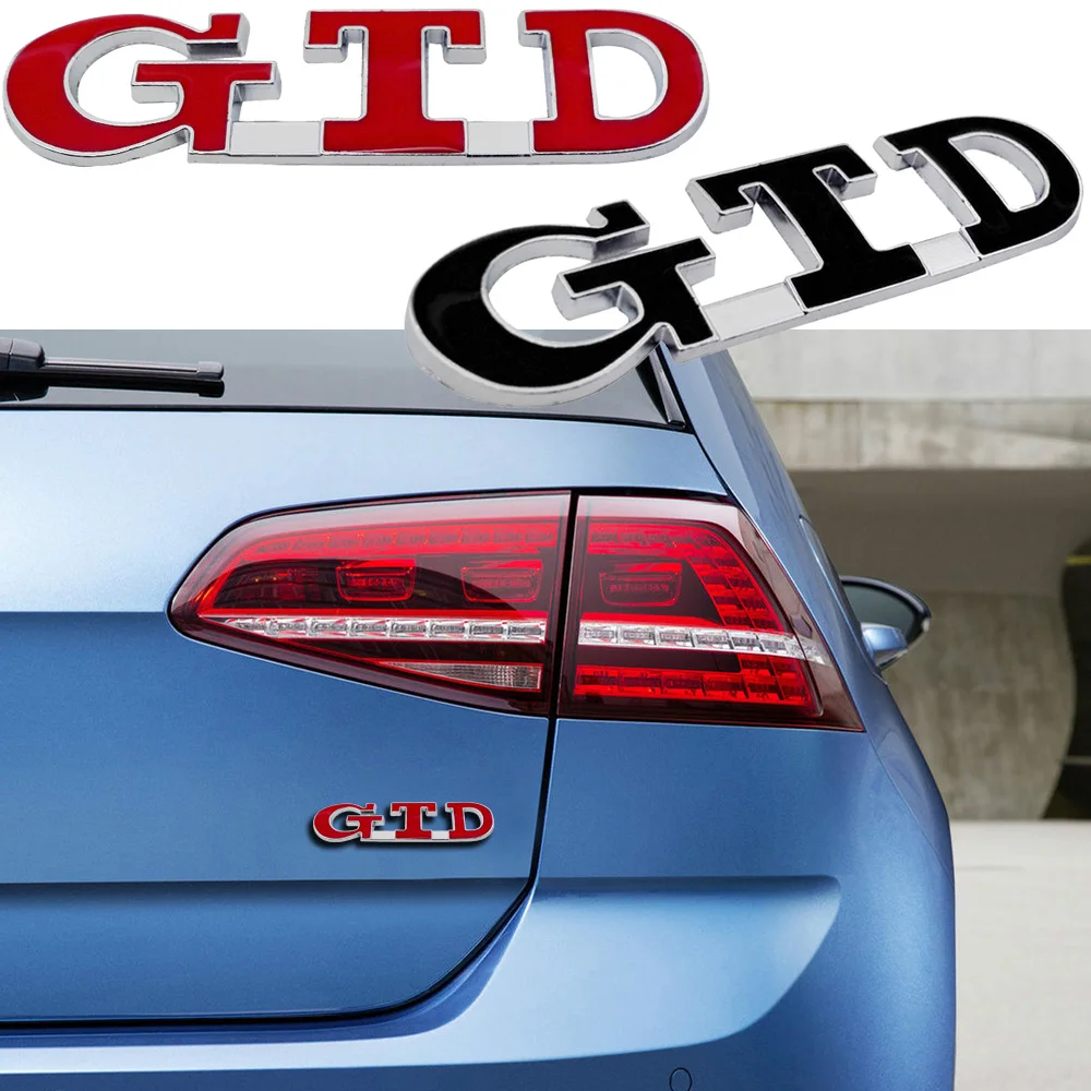 3D GTD Эмблема для кузова автомобиля багажник дизельный наклейка этикетка с