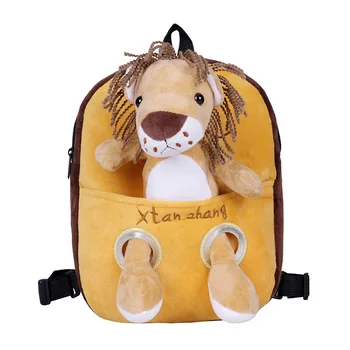 

Children 2020 New Anime Leopard Wild Corduroy Backpack Variety Backpacks Character Cartoon Cute Anime Zipper Kid's Backpack girl