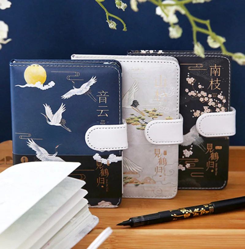 Note book Chinese Style Antique Magnetic Buckle Fairy Female Hanging Diary Magazine Stationery Girl Heart | Канцтовары для офиса и