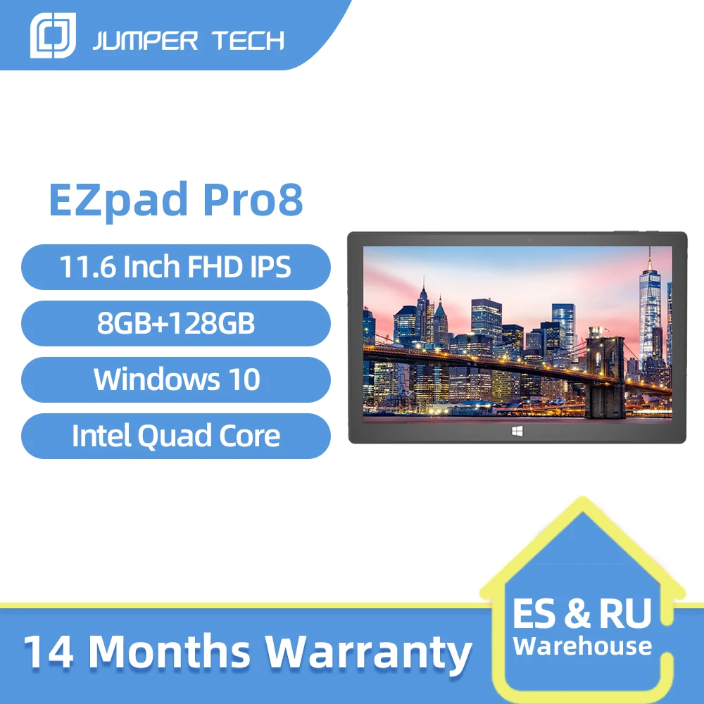 Новый планшет Jumper EZpad Pro 8 12 Гб 128 ГБ четырехъядерный процессор Intel 11 6 дюйма 1920*1080 IPS