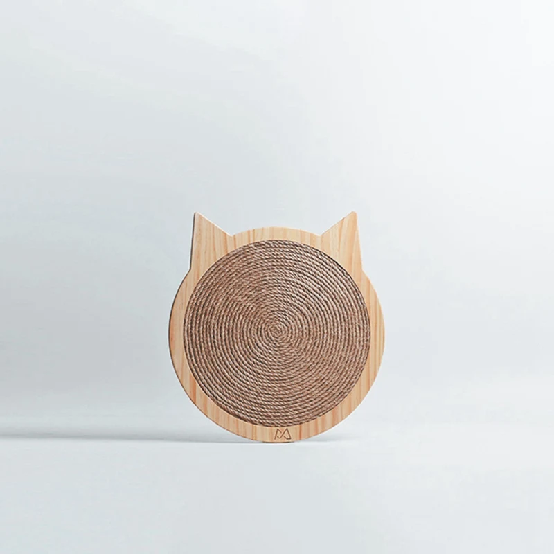 Деревянная игрушка для кошек, присоски для кошек, сизаль, царапина, с ушной формой, рама для домашних животных, для внутренних упражнений, Интерактивная игрушка для кошек, тренировочные принадлежности