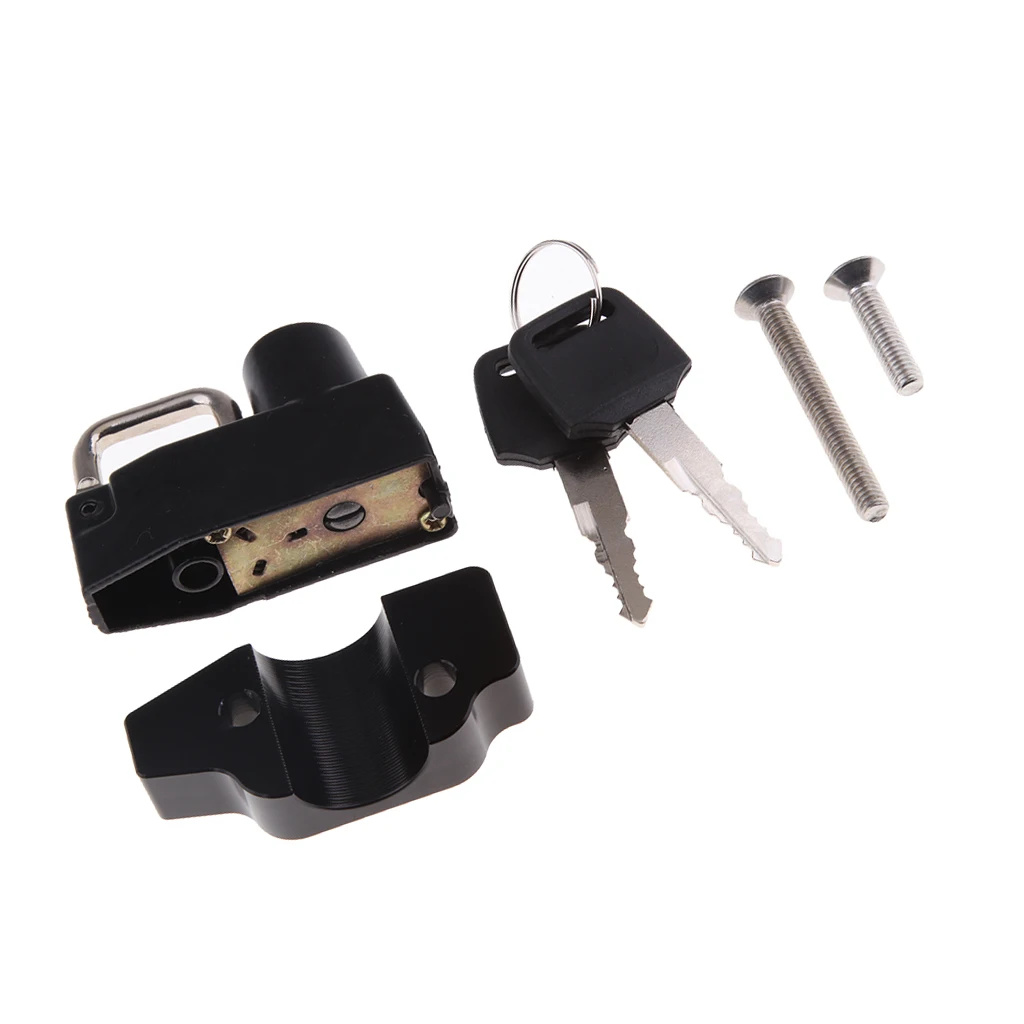 MagiDeal 2 Pieces Helmet Lock Buckle Fastener + Motorcycle Frame Helmet Lock for Yamaha 
