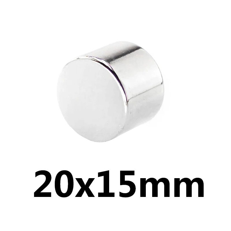 

Neodymium Magnet 10/30/50pcs 20x15 mm Super Strong Round 20mm x 15mm Circular Rare Earth 20*15mm Disc Powerful NdFeB Magnetic