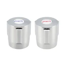 Uxcell кран Ручка 30 мм Диаметр Универсальный Замена Ручка Комплект Серебряный тон 2 шт