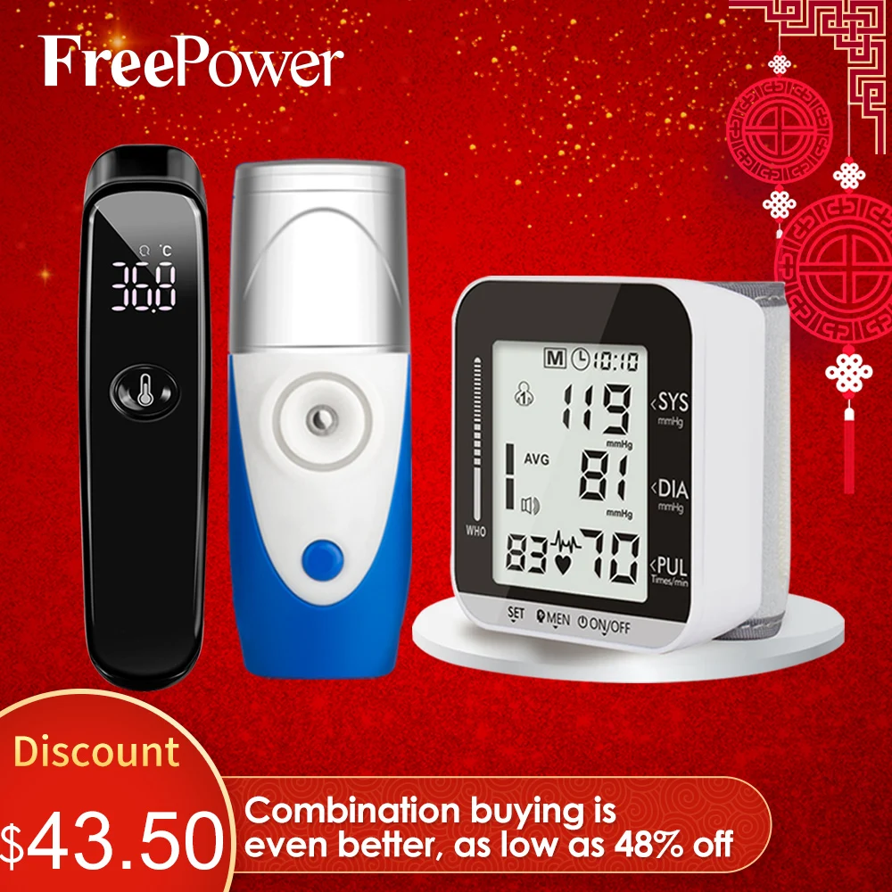 

Family baby Ear Infrared Thermometer mini handheld nebulizer asthma inhaler Automatic Digital Lcd Upper Arm Pressure Monitor