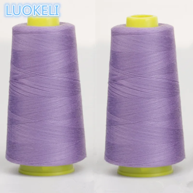 1 шт. 3000 ярдов полиэфирная нить швейная цветная опционально - Цвет: light purple