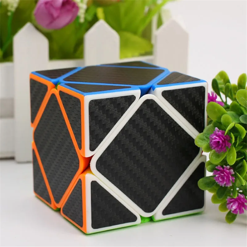 ZCUBE косой углеродного волокна наклейка скорость магический куб скорость твист странной формы головоломки игрушка для детей взрослые "Антистресс" подарок