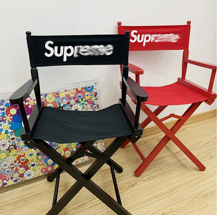 

Hot Sale Street Art Fashion Style Sup Wood Canvas Director Chair Folding Stool Outdoor Indoor Decora Ins Beach