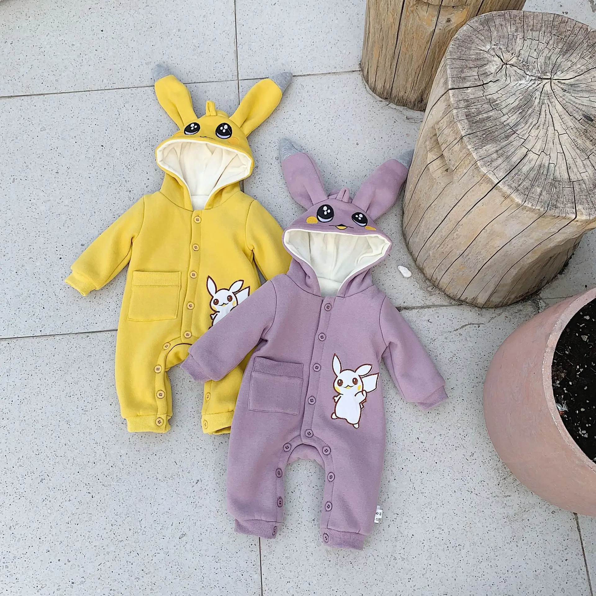 New Winter Autumn Children Clothes Baby Rompers Cute Cartoon Print Infant Girl Boy Jumpers Kids Grils Baby Outfits Clothes